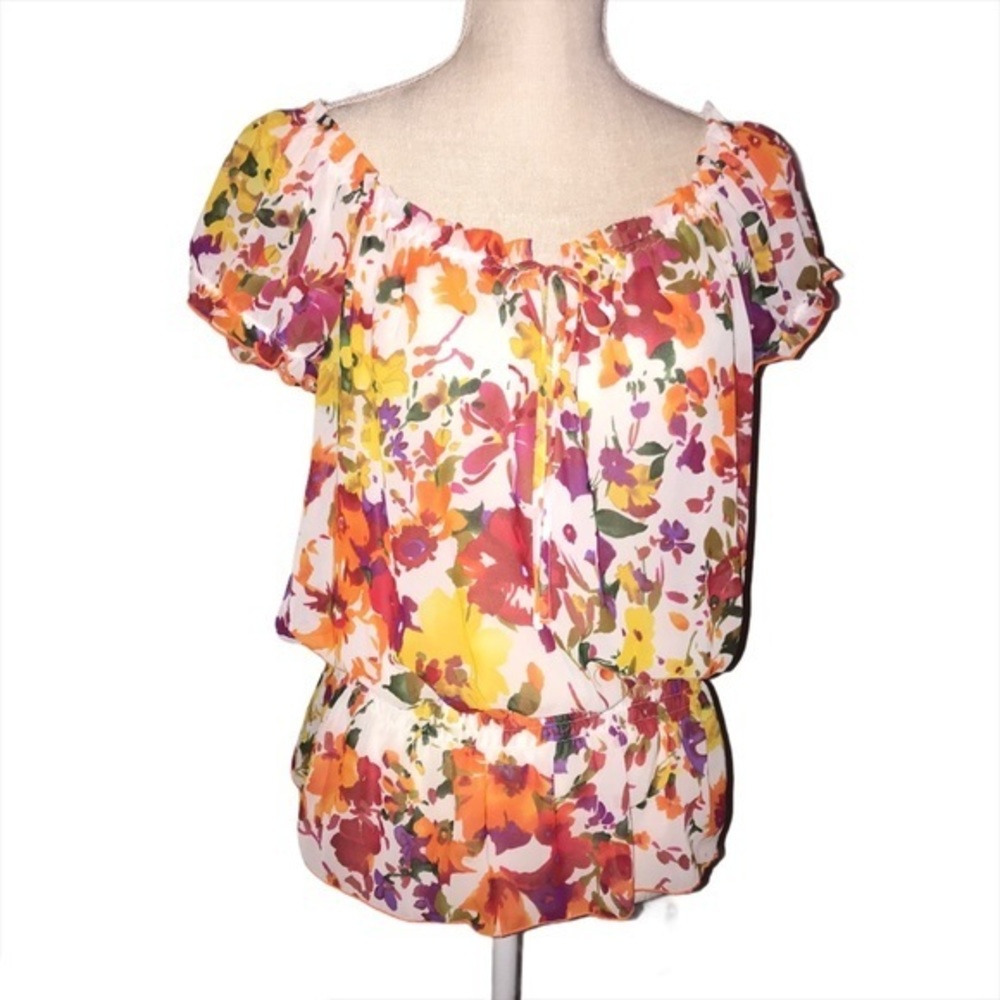 Sele Floral Summer Top M